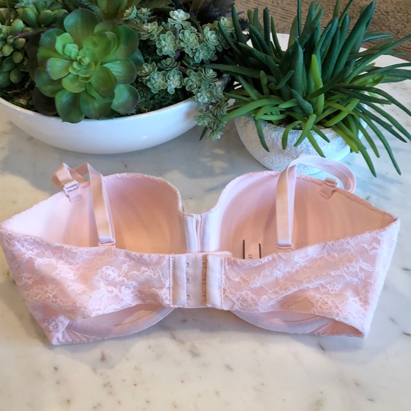 VS Multi Way Option Pink Lace Push Up Bra 36D - Picture 7 of 15
